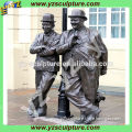 high quality outdoor large casting copper men statues for sale